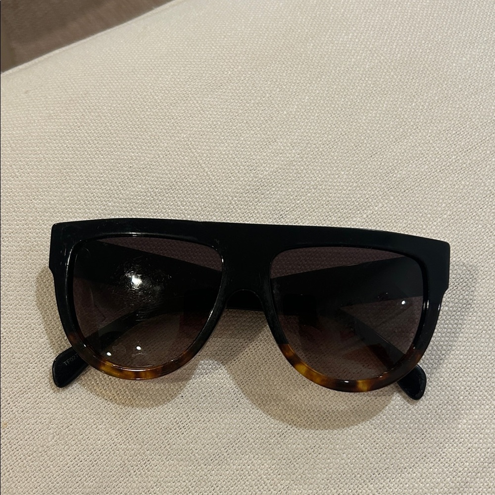 Celine Black and Tortoise Sunglasses